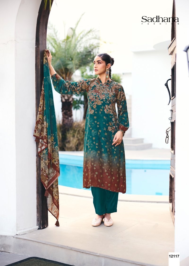 Ether Vol 2 By Sadhana Viscos Pashmina Dress Material 